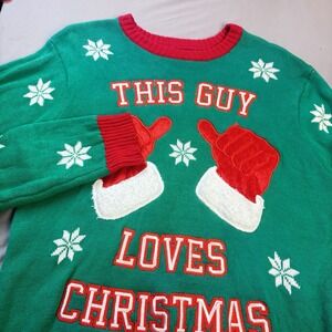 Blizzard Bay Sweater Men's Medium Ugly Sweater This Guy‎ Loves Christmas